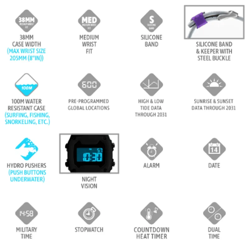 Freestyle Shark Watch Classic Tide 600 Black NEG-3